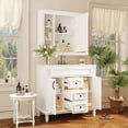 thumbnail image 4 of Montary 36" White Bathroom Vanity with Sink & Mirror Cabinet - Floor-Standing, 2 Soft-Close Doors & 2 Drawers, 4 of 10