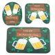 thumbnail image 1 of 3 unids St. Patrick Day Hack Dormat Alojamiento antideslizante Tapa de tapa de baño Cuarto de baño Set de alfombra, 1 of 7