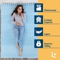thumbnail image 3 of Colchoneta 5-Zone Memory Foam Queen Size Azul Claro Laila Comfort, 3 of 8