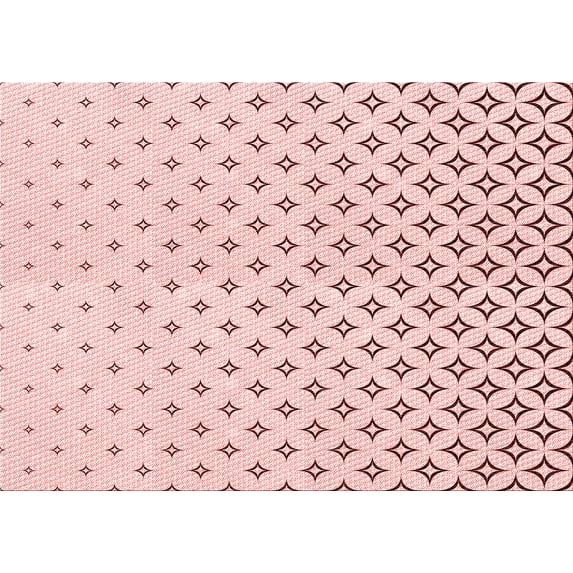 Ahgly Company Machine Washable Indoor Rectangle Transitional Pink Bubble Gum Pink Area Rugs, 8' x 12'