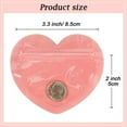 thumbnail image 2 of 100pcs Mini Bags for Small Business, 2x3 inch Heart-Shaped Jewelry Bags Clear Mylar Ziplock Baggies Cute Packaging Supplies for Earring Sample, 2 of 7