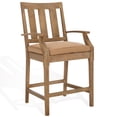 thumbnail image 6 of Safavieh Couture San Salvador Coastal Patio Counter Stools, Natural/Brown (Set of 2), 6 of 13