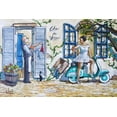 thumbnail image 2 of West, Ronald 24x17 Gold Ornate Wood Framed with Double Matting Museum Art Print Titled - Runaway Bride, 2 of 4
