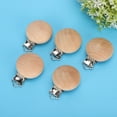 thumbnail image 3 of Soother Holder, 5Pcs Suspender Clips, Wood 3cm  For Clothing Infant, 3 of 8