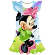 Filles Mickey Minnie robe dessin animé souris princesse robe enfants Costume 3D Mickey fantaisie 1-10 ans fête d'anniversaire robe enfant vêtements