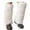 White-4, variant on YAYUBA Furry Faux Fur Leg Warmers Artificial Fur Long Boot Covers Fluffy and Stretchy Leg Warmers For Christmas High Heels Boots