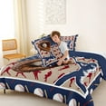 thumbnail image 4 of Feelyou Baseball Athlete Queen Comforter Set, US Flag Bedding Comforter Set, 3-Piece, 4 of 7