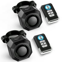 Wsdcam USB Rechargeable Bike Alarm with Remote, 110dB Loud Wireless Anti Theft Vibration Motion Sensor Vehicle Security Alarm System Waterproof Bicycle Trailer Motorcycle Alarm