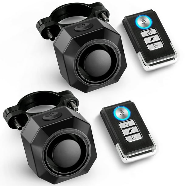 Wsdcam USB Rechargeable Bike Alarm with Remote, 110dB Loud Wireless