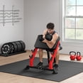 thumbnail image 6 of Preacher Curl Bench,Seated Arm Isolated Barbell Dumbbell Bicep Station for Arm Workout,Adjustable Bicep Curl Machine with 2 Bar Holders for Home Gym, 6 of 10