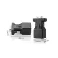 thumbnail image 2 of FENGGUIQU 2Ud Adaptador Vga Extender Head En Negro Con Material PVC Ecológico Y Durabilidad, 2 of 8