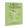 thumbnail image 2 of Stupell Industries Contemporary Dirty Martini Green Recipe Canvas Art, 16 x 20, by Lettered and Lined, 2 of 8