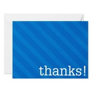 American Greetings Thank You Stationery with Envelopes, Blue Tonal (20-Count)