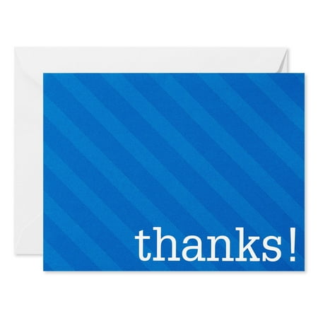 American Greetings Thank You Stationery with Envelopes, Blue Tonal (20-Count)
