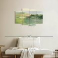 thumbnail image 2 of Elephant Stock Gentle World Wall Art - Horizontal Multi Panel Canvas - Living Room Wall Decor - Abstract Multi Panel - Green And Blue Decor By Julia Purinton - 36" x 22", 2 of 8