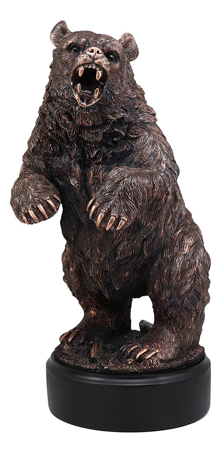 Large Black Bear Sitting Figurine A Rustic Home//Cabin Decor