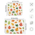 thumbnail image 4 of Yayeee Dish Drying Mat for Kitchen Counter 16"x18" Microfiber Absorbent Pad, Green Leaves, 4 of 7