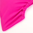 thumbnail image 4 of Gubotare Womens Solid One Piece Swimsuit Ruffle Bathing Suits with UPF 50+,Hot Pink L, 4 of 5