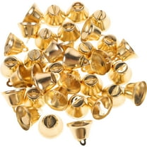 LEORX 100Set Decorative Tiny Bells Craft Supplies Golden for Relatives