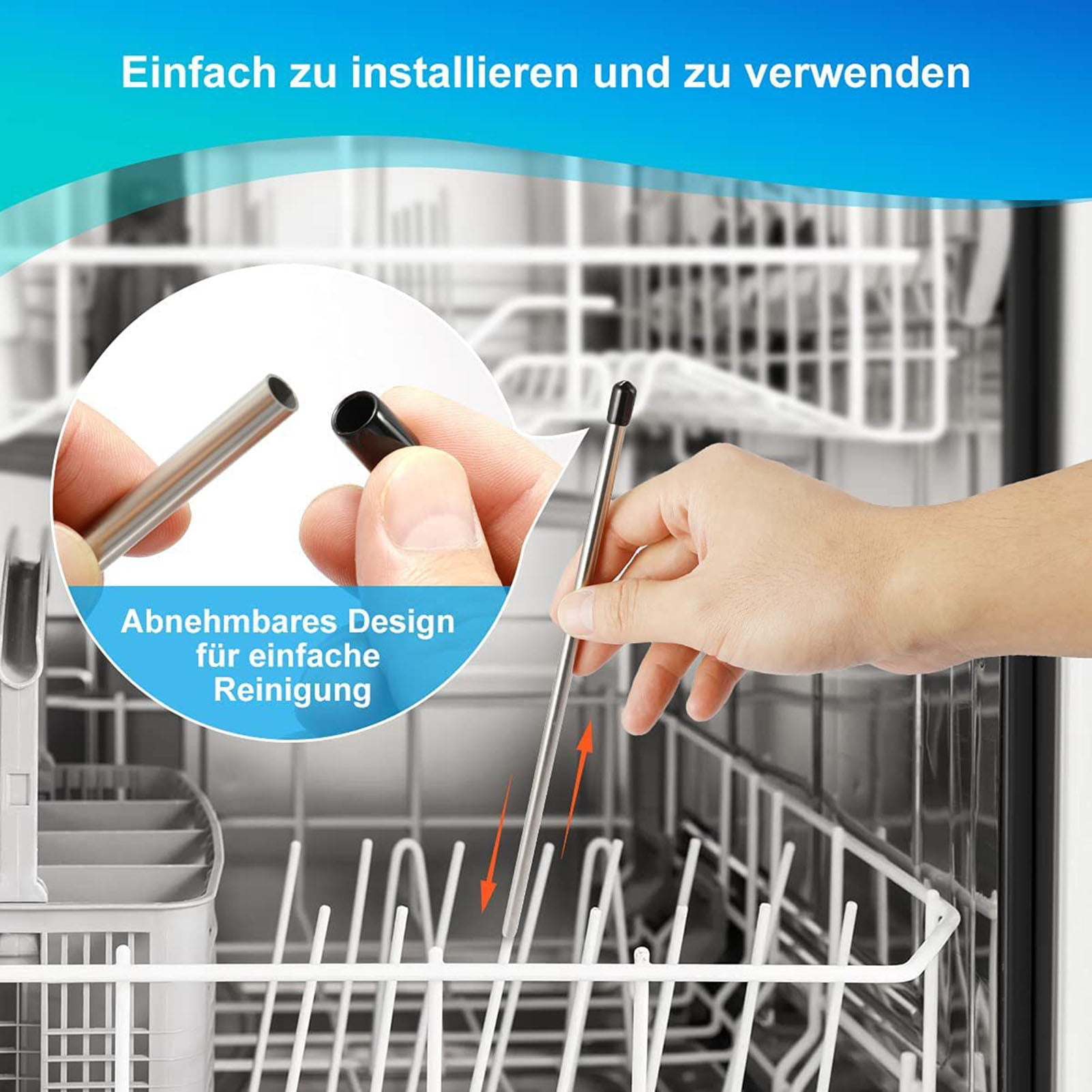 Washranp Stainless Steel Dishwasher Bottles Holder,Easy to Install