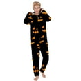 thumbnail image 2 of Family Matching Hallo-ween Pajamas Men Thanksgiving Day Fashion Stripe Print Long Sleeves Jumpsuit L, 2 of 5