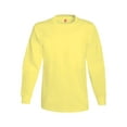 thumbnail image 4 of Hanes Men's and Big Men's Authentic Long Sleeve Tee, up to Size 3XL, 4 of 6