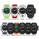thumbnail image 3 of Reloj despertador fotoeléctrico de luz verde, reloj multifuncional para hombre, reloj de moda coreano impermeable y transparente a prueba de golpes, 3 of 4