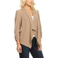 thumbnail image 2 of Moa Collection Women's Casual Relaxed Fit Open Front Blazer Jacket, 2 of 5