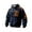 A-Navy345, variant on XIAOCHA Quilted Men's Hoodies Leather Blend Half-Zip Tactical Top Fall Winter Outdoor Athletic Hoodie
