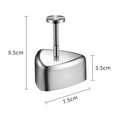 thumbnail image 2 of Stainless Steel Triangular Rice Ball Mold Create Adorable Sushi Shapes Easy to Clean Diy Tool for Home Kids Lunch Bento, 2 of 5