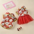 thumbnail image 3 of ZDWQFA Dog Christmas Dress Pet New Year Clothes Cat Winter Red Skirt for Dogs, 3 of 7