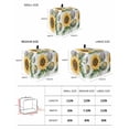 thumbnail image 3 of Fsddascl Sunflower Toaster Cover 2 Slice, Small Kitchen Appliance Covers, Wildflower Garden Motifs Cottagecore Floral Toaster Oven Cover with Loop, Bread Machine Cover Polyester Dust Cover, 3 of 5