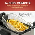 thumbnail image 3 of Elite Cuisine Stainless Steel 3.5Qt. Immersion Deep Fryer with Timer, 3 of 4