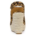 thumbnail image 3 of BLISSFUL STEP Women's Espadrille Platform Heeled Wedges Sandals Leopard (Size 8), 3 of 6