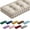 Ivory White, variant on Bench Cushions for Indoor Furniture 36x14 in Velvet Kitchen Dining Piano Window Seat Cushion, Tufted Patio Porch Swing Thicken Bench Pad Memory Foam(Ivory White)