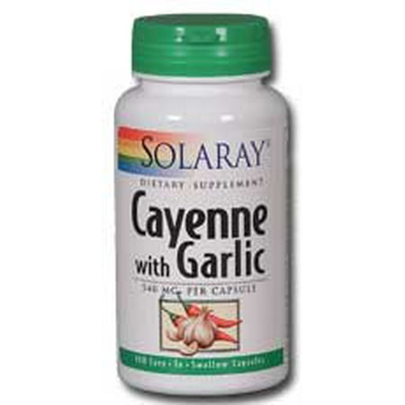 - Cayenne With Garlic 540mg Solaray 100 Caps