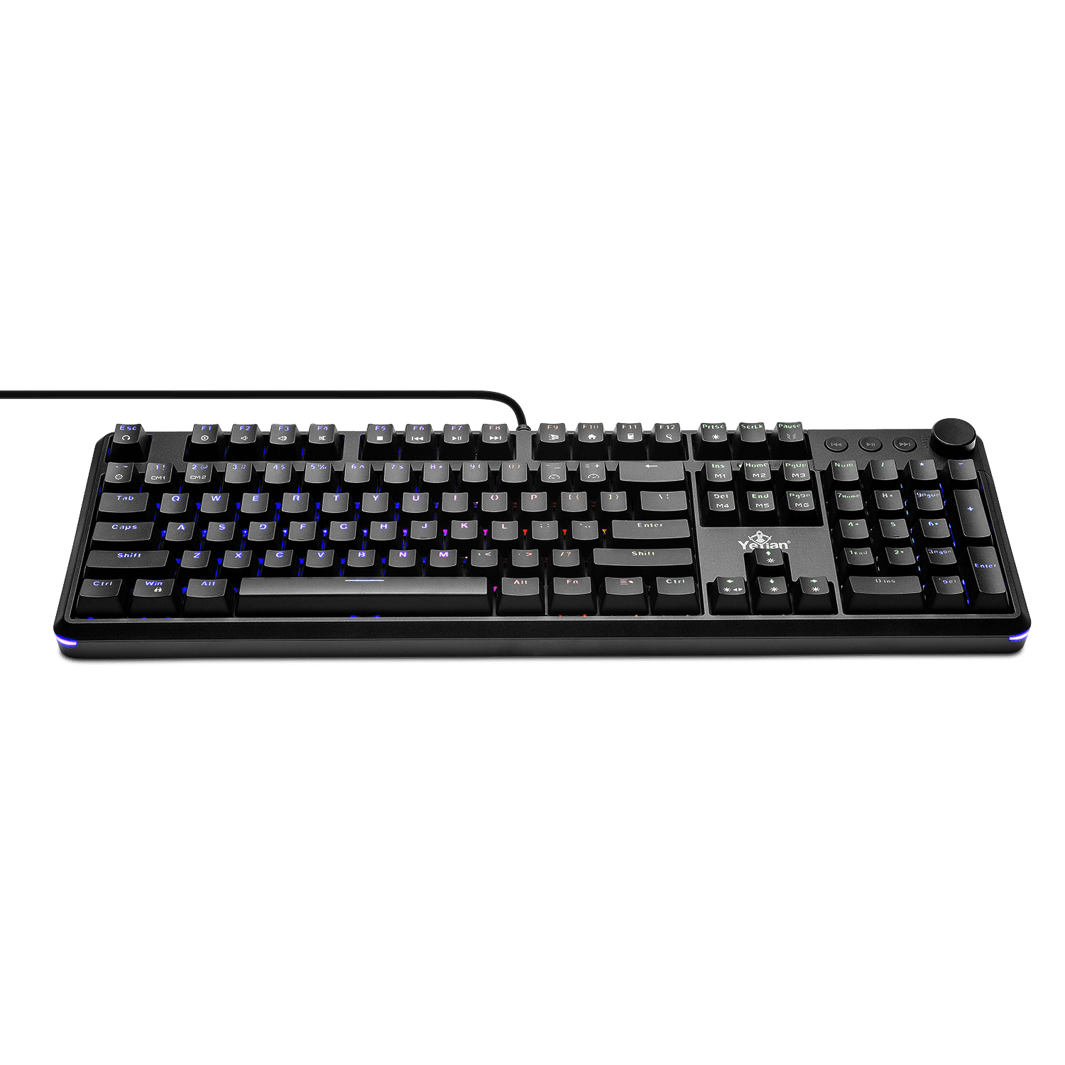 YEYIAN Asward Series 3000 TKL Mechanical Gaming Keyboard – Outemu Blue Switches, RGB Backlit, 104 Keys, Anti-Ghosting. YTM-28208B-EN