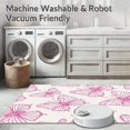 thumbnail image 5 of ODIKA 10' Machine Washable Non-Slip Area Rug, Insect Print Delicate Design High Traffic Rug, Pink, 237641, 5 of 5