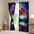 thumbnail image 3 of Manfei Tree Of Life Black Out Curtains for Teens Adults,Gradient Galaxy Universe Curtains Pack of 2 (42x63 Each),Bohemian Boho Bedroom Curtains,Lightweight Room Decor, 3 of 6