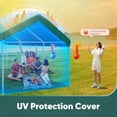 thumbnail image 6 of Quictent Carport Replacement Tarp Canopy Top Cover with Edge with Bungees Balls, for 10x20 ft Garage Party Tent Shelter - Green, One Roof Only, 6 of 8