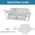 thumbnail image 4 of CHUANK 100% Waterproof Couch Covers Non-Slip Sofa Cover with Elastic Straps&Silicone Backing Furniture Protector Covers Sofa Slipcovers for Kids Pets Dogs  Gray  Sofa (Three-couch Sofa), 4 of 10