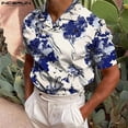 thumbnail image 2 of 2024 INCERUN, camisetas de verano para hombre, camisetas de manga corta con solapa a la moda, ropa de calle para hombre, camisa con estampado floral S-5XL, 2 of 5