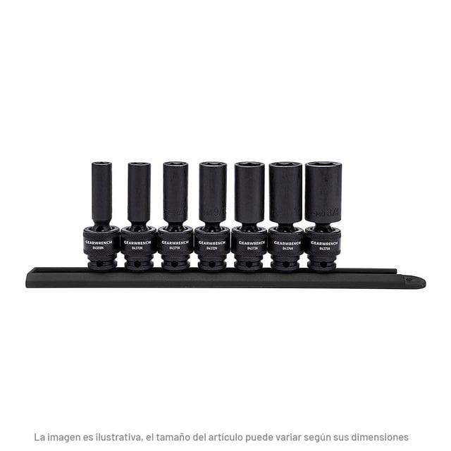 Juego De Dados Impacto Sae 3/8 Plg 7 Pz Gearwrench 84923N