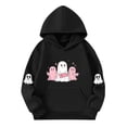thumbnail image 3 of successthop Spooky Season Hoodies Graphic Ghost Toddler Girls Boys Long Sleeve Winter Fall Sport Pullover Sizes 5-15, 3 of 3