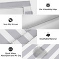 thumbnail image 6 of Grey Stripe Outdoor Rug for Patio/Deck/Porch, Non-Slip Large Area Rug 3 x 5 Ft, Modern Simple Geometric White Striped Indoor Outdoor Rugs Washable Area Rugs, Reversible Camping Rug Carpet Runner, 6 of 8