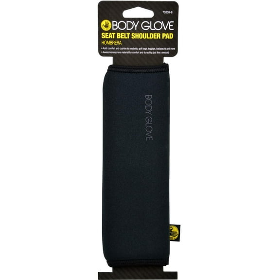 Body Glove Seatbelt Shoulder Pad with Universal Fit, Black
