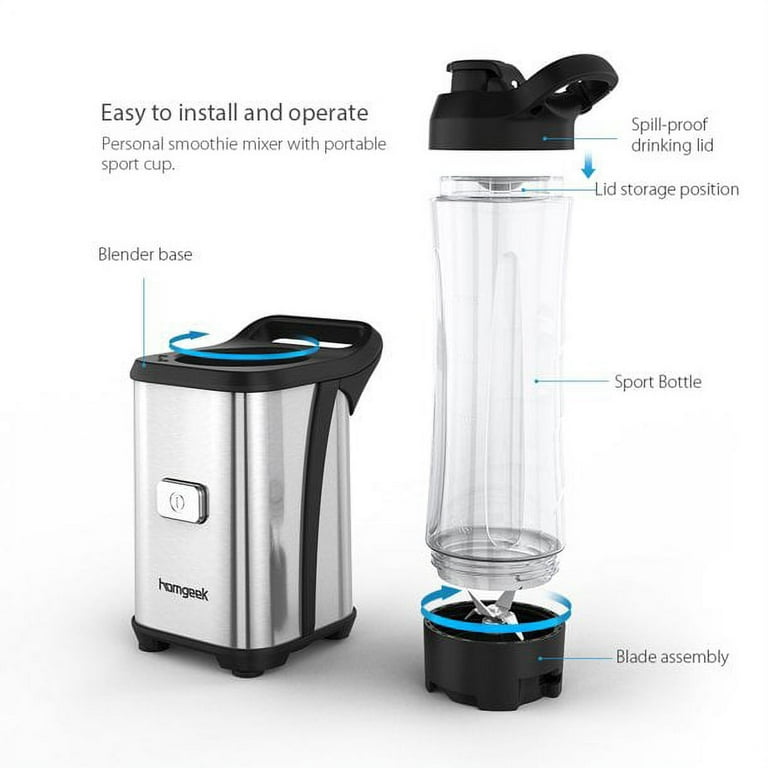  300W Cordless Portable Blender for Shakes and