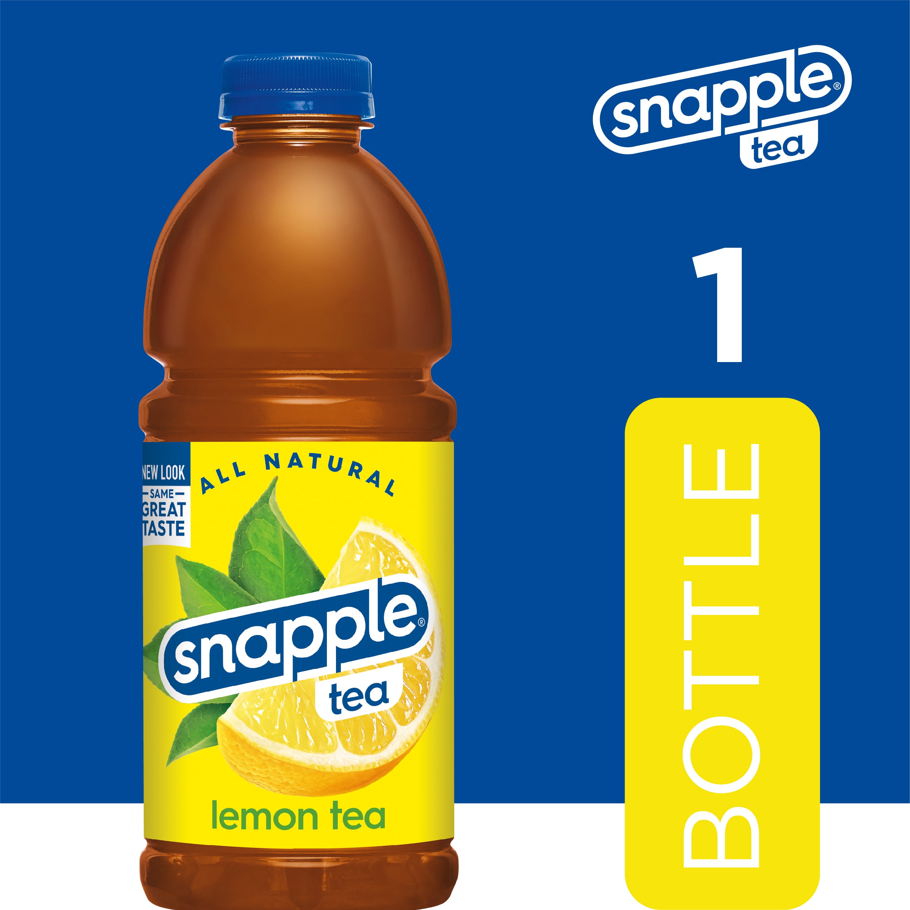 (4 pack) Snapple Lemon Tea, 32 fl oz bottle