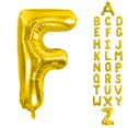 thumbnail image 1 of Globos con letras AoaoParty, 102 cm, lámina de mylar dorado en forma de F, para fiestas, 1 of 6