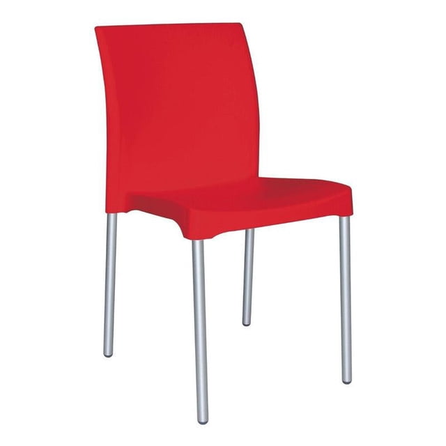 Silla de Comedor Durable para Exterior e interior Offiho Color rojo